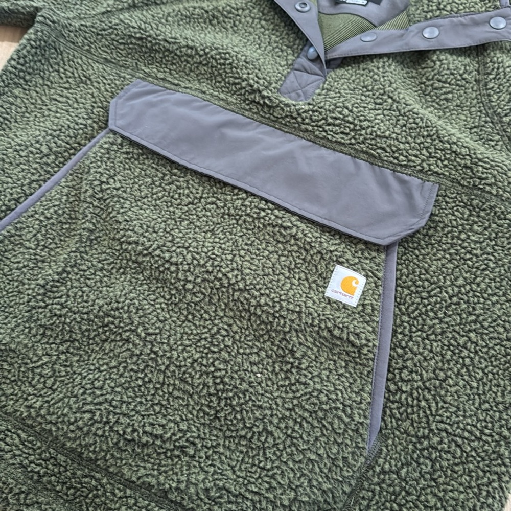 Carhartt WOMEN'S FLEECE PULLOVER - RELAXED FIT - 2 WARMER RATING L Camp Hunt - Picture 3 of 12